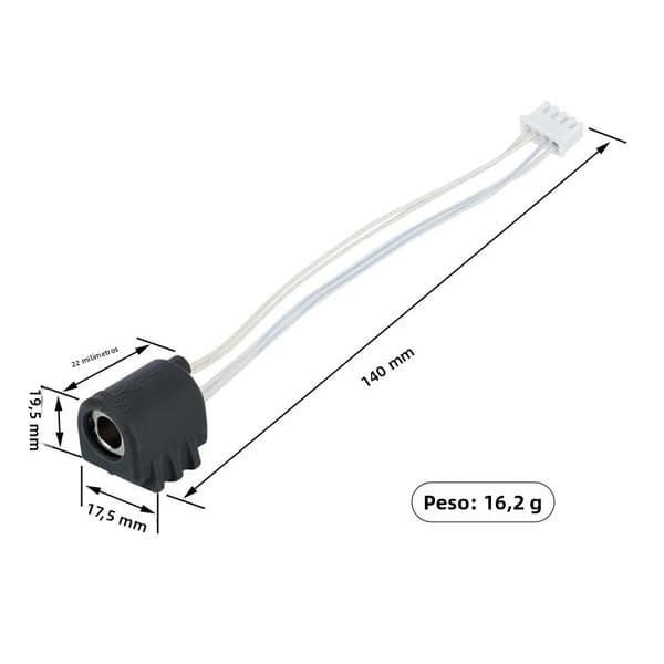 3D-skriverdyse 0,6 mm integrert varmeenhet i hotend, ståldyse med justerbart hode for 3D-skrivertilbehør 0.6