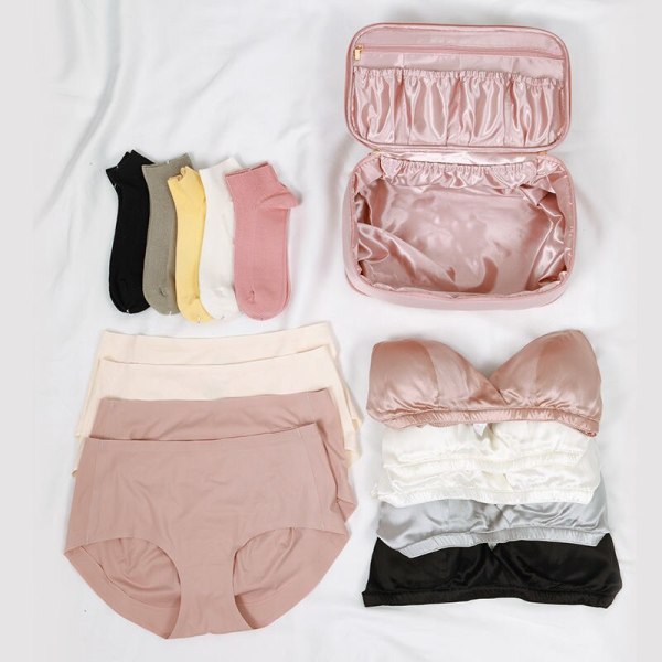 Naisten matka-alushousujen säilytyslaukku pink 28*16*11.5cm