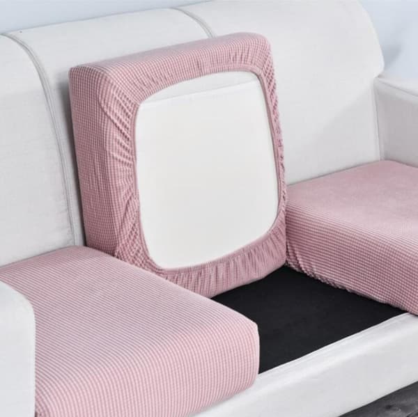 Kamel farve; Ekstra stort enkelt sofaovertræk, bredde 65-95CM, længde 65-95CM; Nordisk minimalistisk stil majsfleece sofaovertræk, fuld dækning elastisk Single-seater