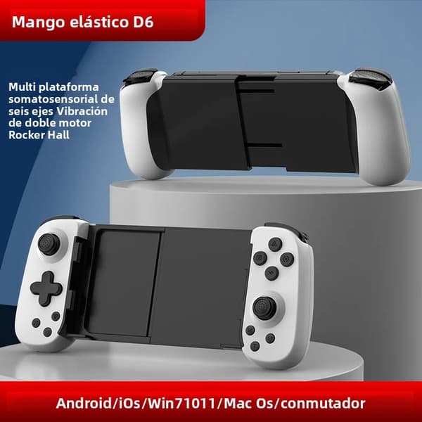 JK02 Teleskopisk Spilcontroller med Køledesign, Kompatibel med iOS, Android, Switch