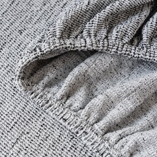 Rymdgrå; 45×45cm prydnadskudde (fyllning ingår ej); Fulltäckande sofföverdrag i bomull och linne, halkfri soffskydd, universell soffkudde för alla årstider Pillowcase