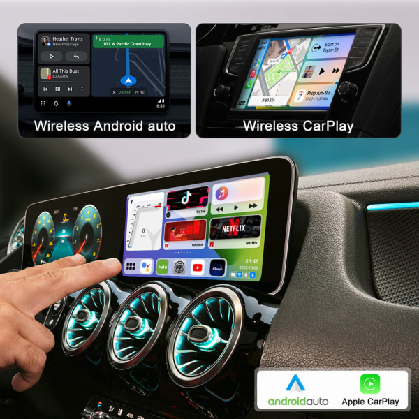 Carplay Android 11 4GB+64GB MMB trådlös för Apple Carplay AI BOX Multimedia Android Video BOX