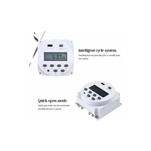 12V elektronisk timer Programmerbart LCD-display 12V