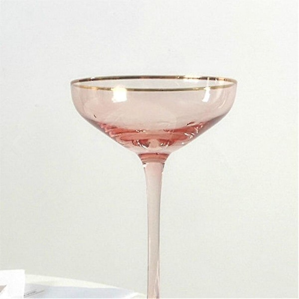 150ml Nordic Style Blyfri Kristall Vinglas Guldfolie Sweet Champagne Set|cocktailglas