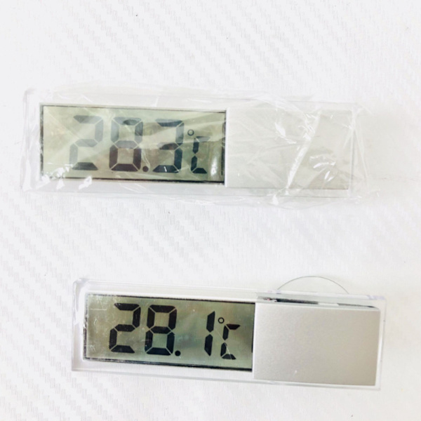 Tvådelad LCD-termometer (Borstad Silver + Native Gold) Termometer