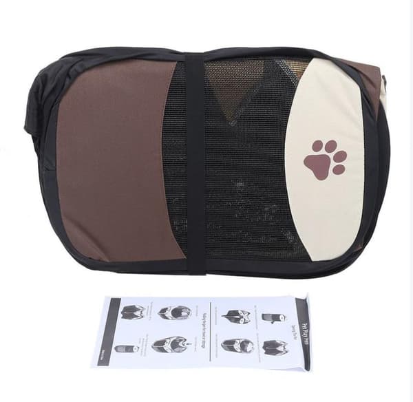 Foldbart Hunde Kat Løbegård, beige, brun, 90*90*60cm