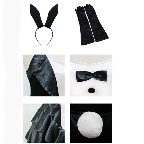 Kvinder 3-delt Tux And Tails Bunny Tuxedo kostume(L)