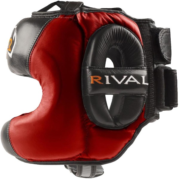 Rival Boxing RHGFS1 Face-Saver Træningshovedbeklædning - Sort/Rød L/XL