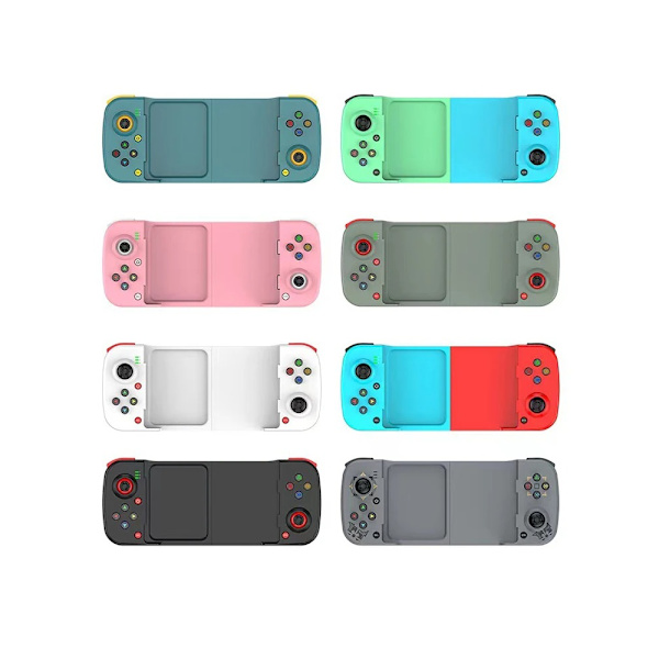 D8 Sort Bluetooth 5.2 Teleskopisk Gamepad, Kompatibel med Android, iOS, PS3, PS4, Switch, iPad