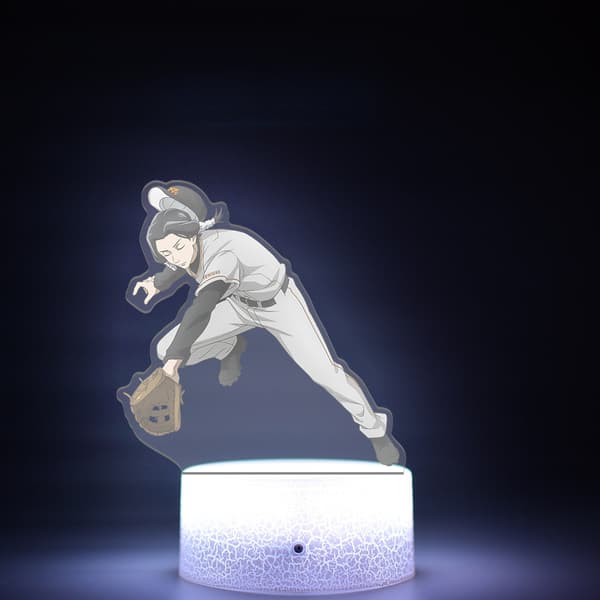 Baseball-tema LED nattlys, mannlig tegneseriefigur-stil