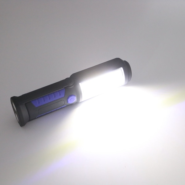 COB arbetslampa inbyggd batteri laddningsbar ficklampa 735a | Fyndiq