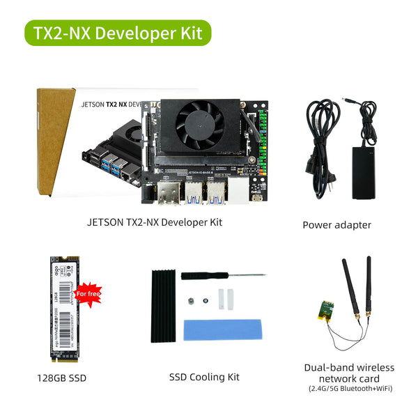 TX2 NX Developer Kit virallinen ydinmoduulilla AI-ohjelmoinnin oppimiseen color