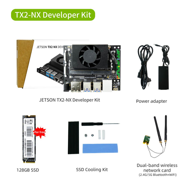 TX2 NX Developer Kit virallisella ydinmoduulilla AI-ohjelmoinnin oppimiseen color