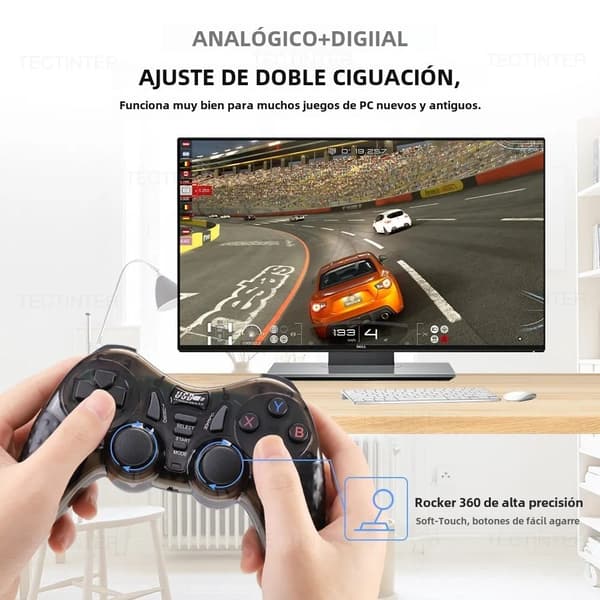 Trådløs Bluetooth-spilcontroller, kompatibel med Switch-konsol, makroprogrammering, vibration og gyroskop