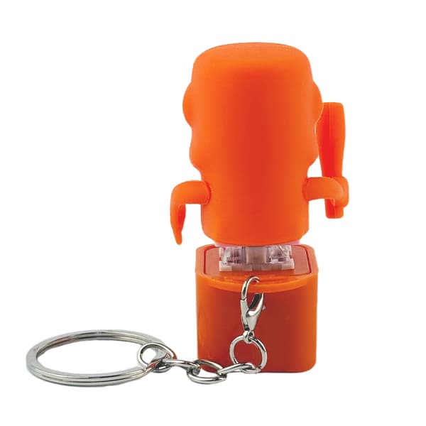 2 st 3D-printade virala uttryck tränyckelringsfigurer, samlarobjekt nyhetspresent för vuxna