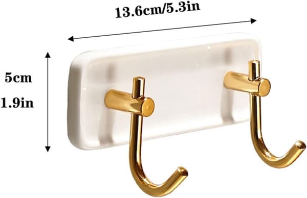 Väggmonterad Klädhängare Modern Mode Metall Väggkrok För Entré Badrum Sovrum Vit