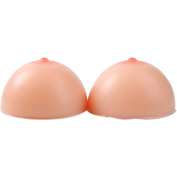 Selvklæbende silikonebryst danner bryst til mastektomiprotese