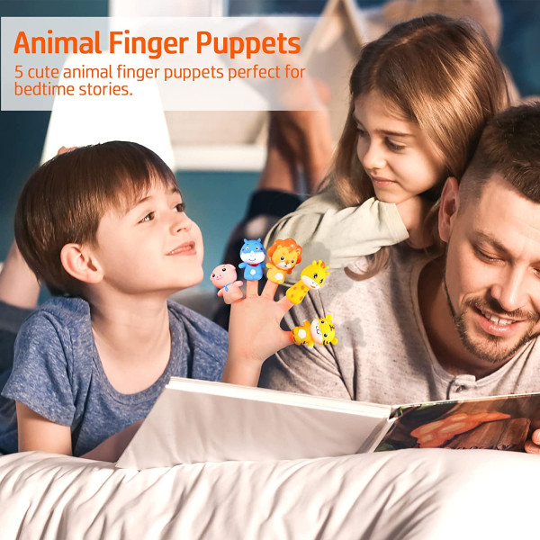 Animal Finger Dukker 5 STK Mini Silica Gel Finger Dukker Pædagogisk legetøj til børns historier, børns gaver (skov)