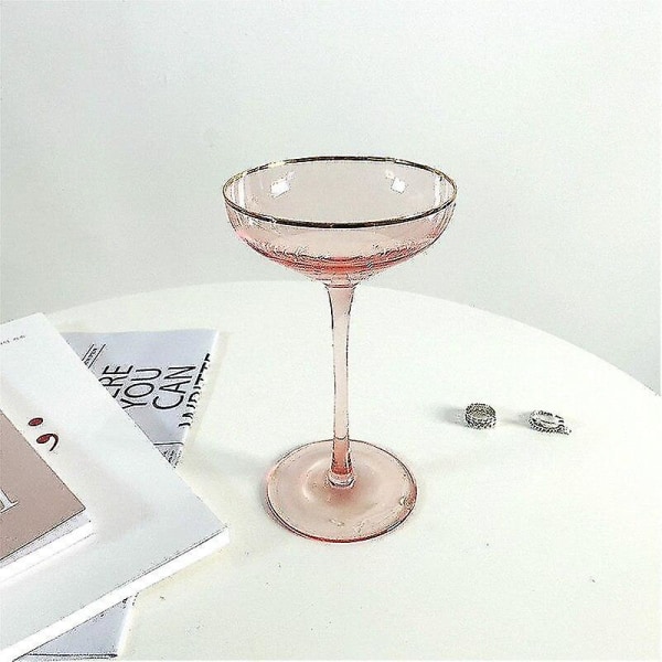 150 ml nordisk stil blyfri krystal vinglas guldfolie sød champagnesæt|cocktailglas