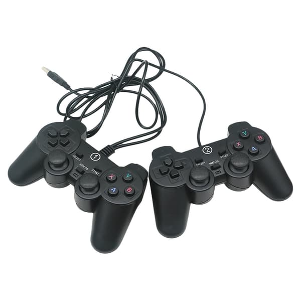 Blygrå trådløs controller kompatibel med PlayStation 4 med vibration og USB-kabel, ergonomisk design