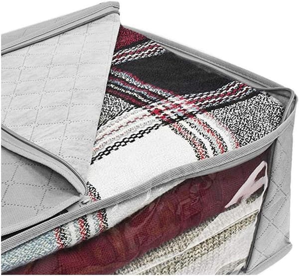 Foldbar Opbevaringspose til Tøj, Opbevaringsboks til Under Sengen, Vandtæt Tyk Non-Woven