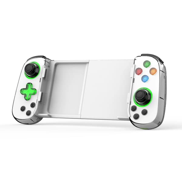 D10S Pink Trådløs Spilcontroller Kompatibel med Switch, Android, iOS og Tablet, Multiplatform Streaming Gamepad