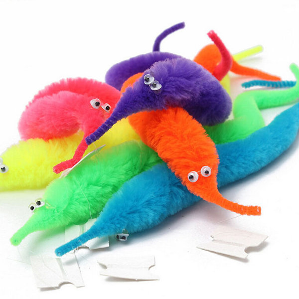 Caterpillar Seahorse Elf Magic Props Tricky New Strange Toy Magic Worm Twisty (25 stycken, slumpmässig färg)