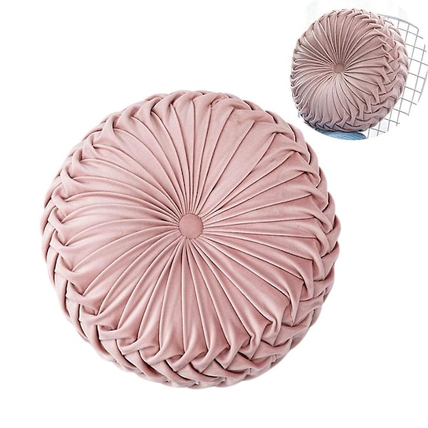 Pyöreä Sametti Pumppu Tuolin Peitetyyny Sohva Koti Sohva Koristelu - Pinkki
