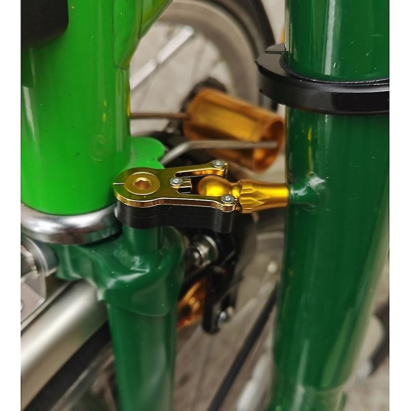 Titanium Pom för cykelstamfångare Liten tyg hopfällbar cykel främre rörfäste Spänne-guld a4cc Fyndiq