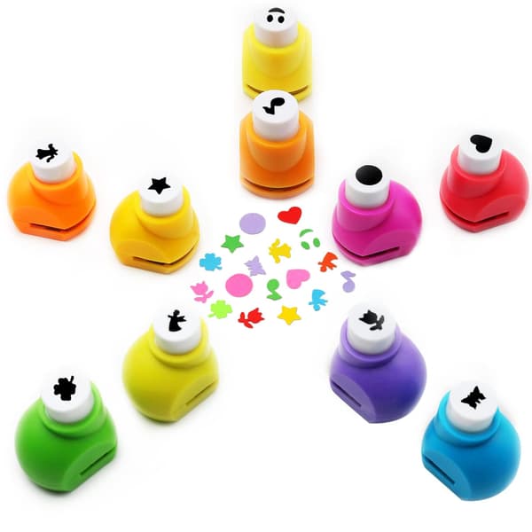 10-delars Mini Pappershålslag Formstans 3/8\" Hantverksstans för Scrapbooking-material