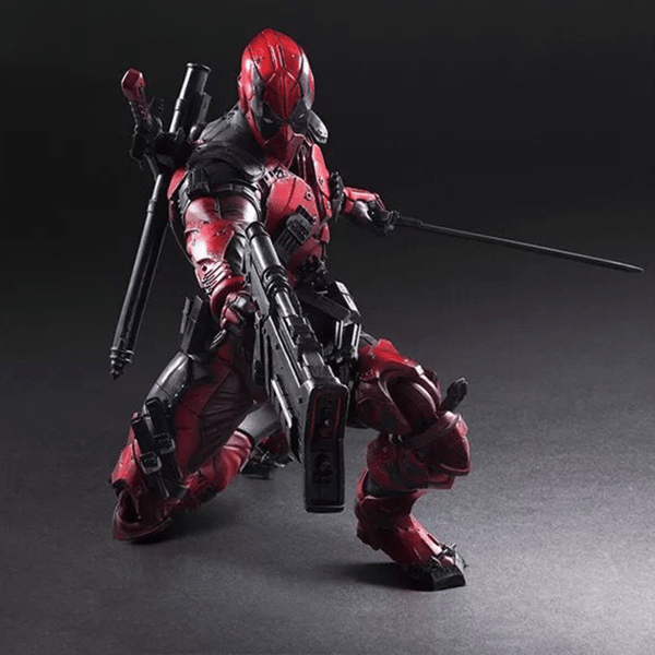 Hvit versjon; maskert antihelt actionfigur, 26 cm samlerstatue, bursdagsgave til fans