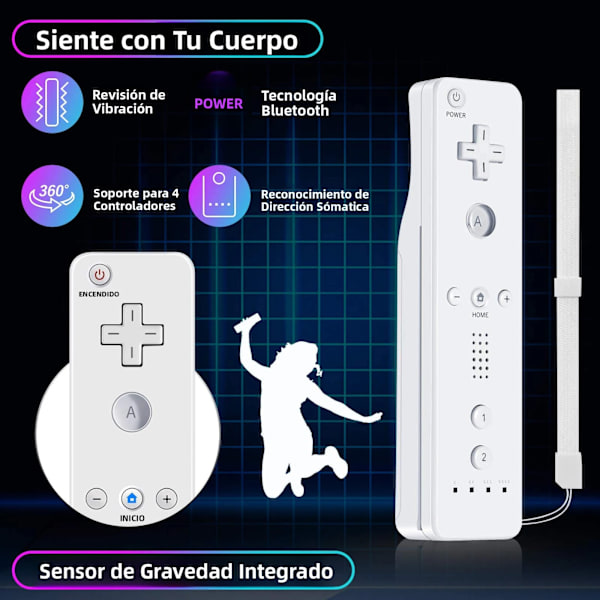 Grøn Transparent Vibrerende Trådløs Gamepad, Kompatibel med PS2, PC USB Controller