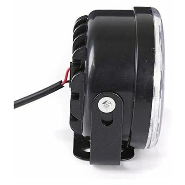 Universal rund 9-LED tåkelys (hvitt lys), 12V, 4.5W, biltåkelys, 2-pakning