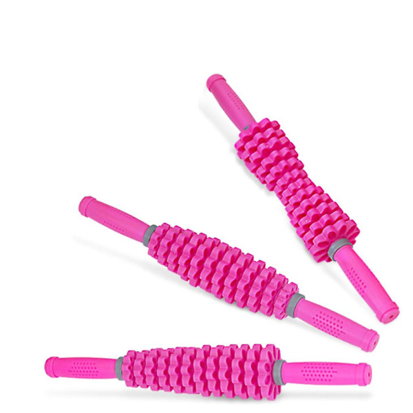 Lihaslaukaisupisteen rullakeppi Kannettava hierontatiku Pink 43.5X7CM
