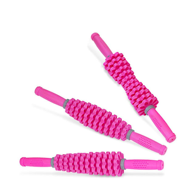 Muskel Trigger Point Rullepind - Bærbar Massagestav Pink 43.5X7CM