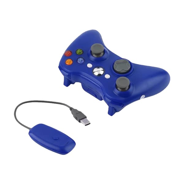 Kamouflage Blå Trådlös Bluetooth Spelkontroll, 6-Axis Gyro, Touch Pad, Kompatibel med PS4 och PC