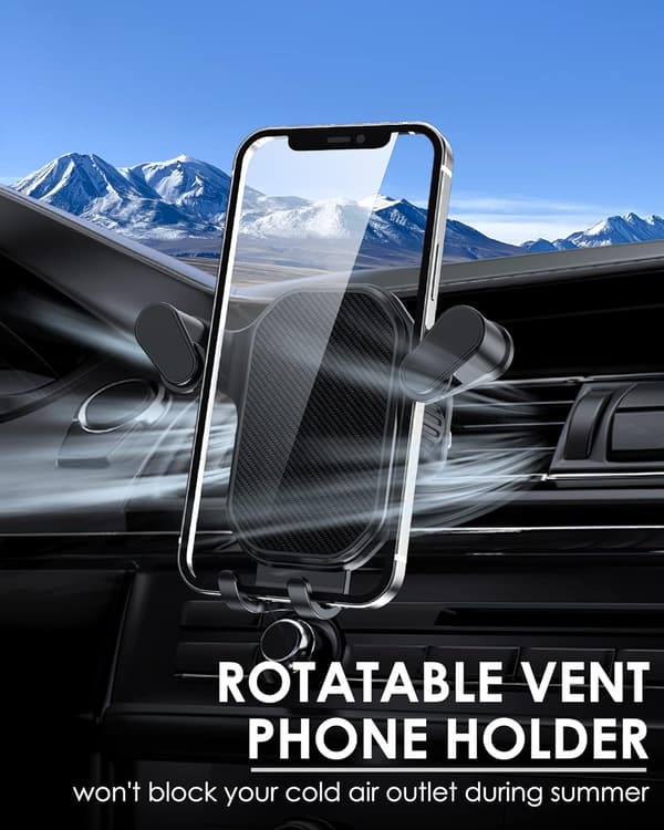 Biltelefonholder, Super Stabil, Forbedret Ventilationskrog, Biltelefonholder, Håndfri