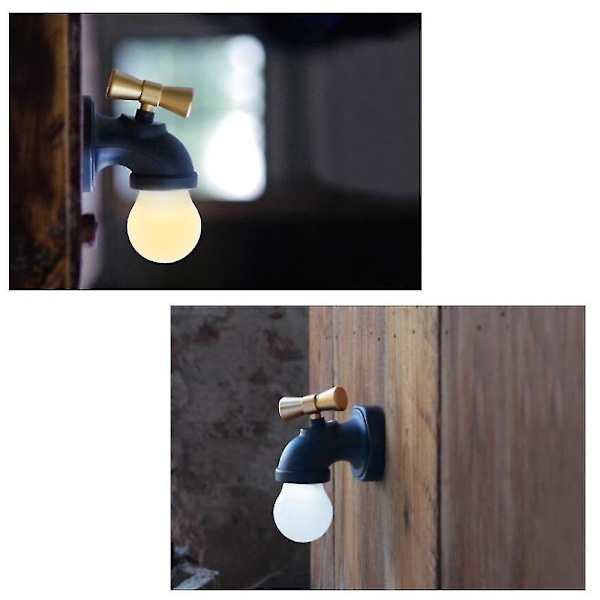Vandhane 2,5w Usb genopladelig sengebordslampe, sort