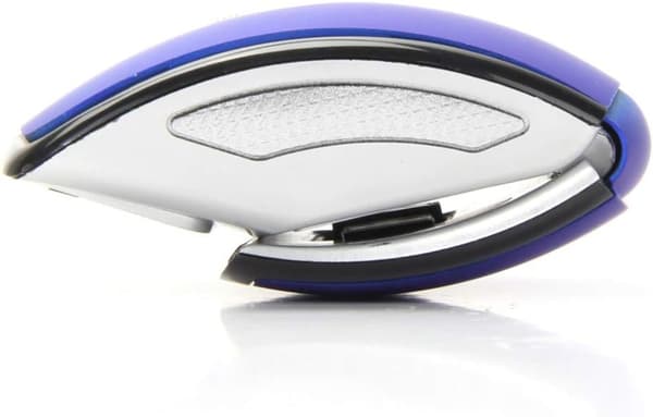 Trådløs Arc Mus Foldbar Mus Mini Rejsemus Let at Bære til Laptop Notebook Desktop Computer (Blå)