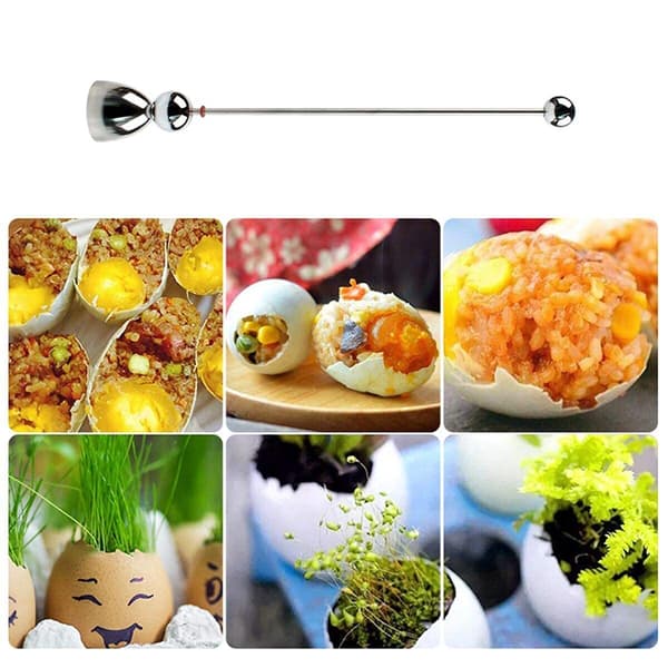 Egg Topper, Egg Cutter, Egg Shell Remover, Matchende Egg Cutter-verktøy i rustfritt stål, Bra på kjøkkenet-15355