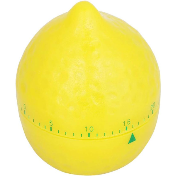 Køkkenapparater Mekanisk Timer, ABS Mekanisk Køkken Timer, Op til 60 Minutter, Citronform
