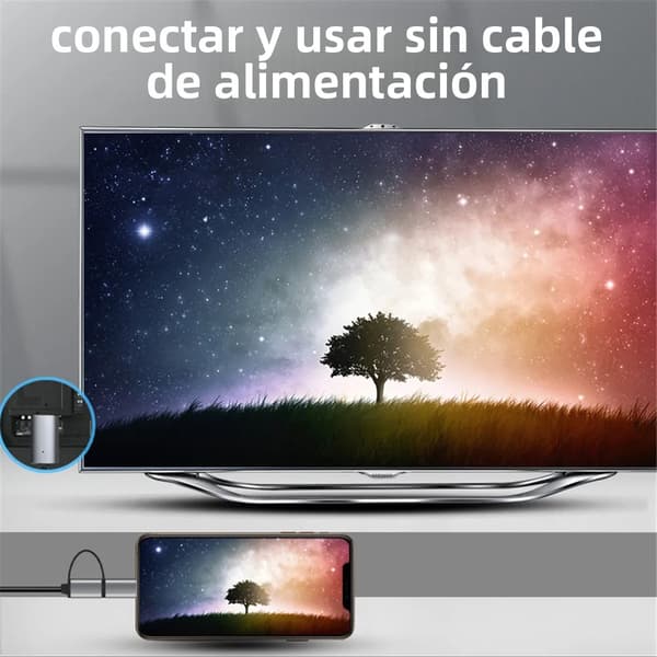 LD39 HD TV Streaming Stick, Micro USB/Type-C til HDMI-adapter, 1080P skærmspejling til Android-telefon/tablet