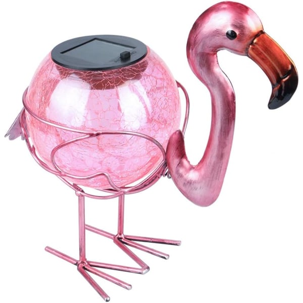 Dekorativ Udendørs Solcellelanterne Vandafvisende LED Solcellelys Flamingo Bordlampe til Udendørs Terrasse Have