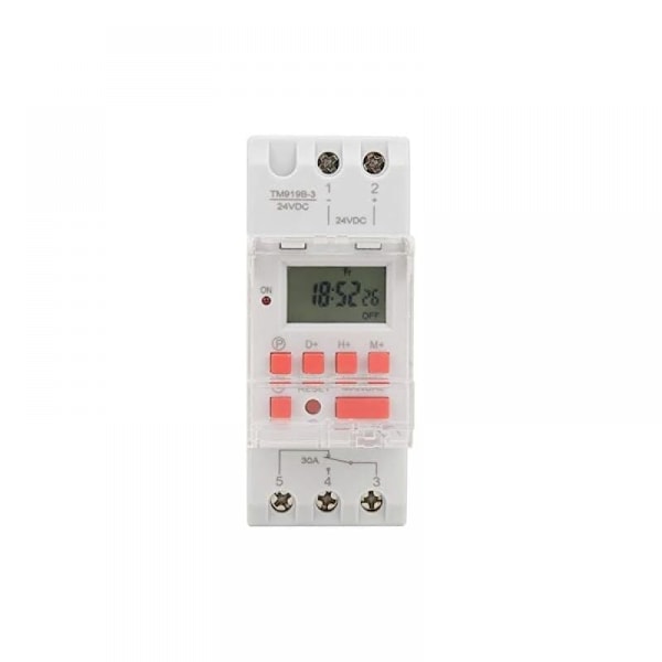 Timerbryter, egnet for tidsstyring, svart, DC 24V 30A, 1 stk