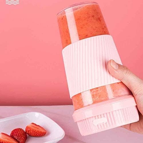 Multifunktionel Bærbar Elektrisk Juicer USB Smoothie Blender Blender Madprocessor Elektrisk Juicer Pink