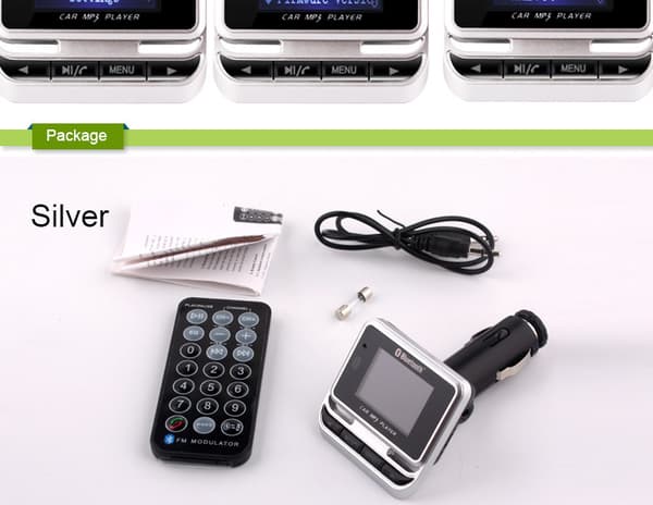 Bil bluetooth mp3-understøttelse plug-in-kort, der spiller sang FM-sender lydindgang