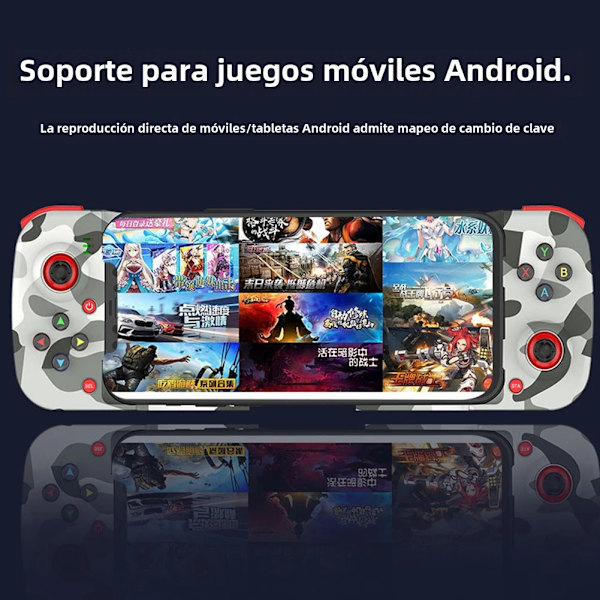 Teal Red D3s Mobil Spelkontroll Kompatibel med Switch/Android/iOS/PC, Expanderbar