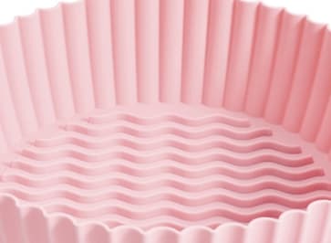 Airfryer Silikone Bageplade Genanvendelig Fryser Tilbehørspude Airfryer Bageplade 100% Spiselig (Pink 7.5\")-14108