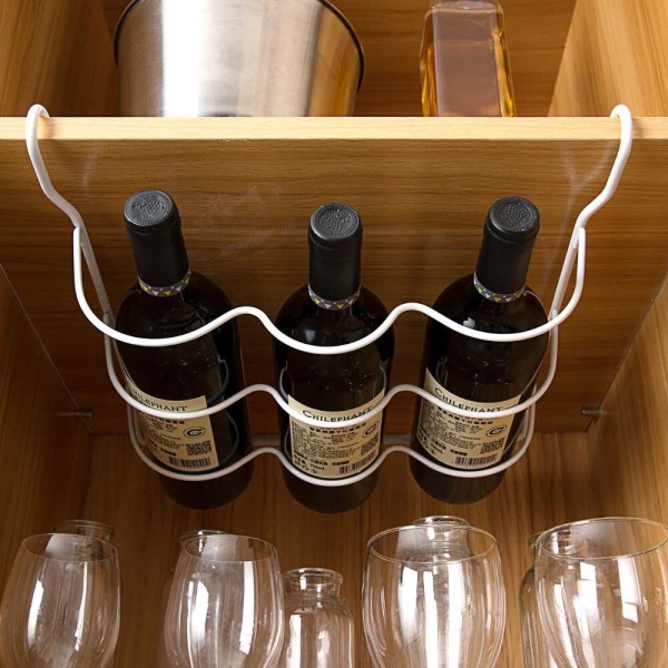 køkken opbevaringsstativ køleskab vinflaskestativ 1pc
