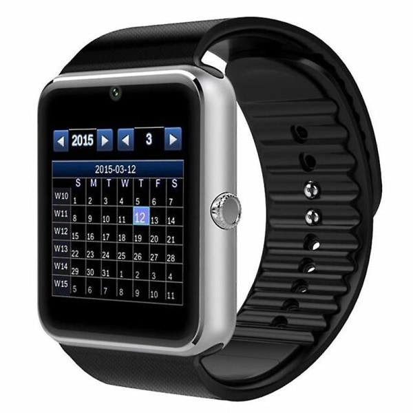 Gt08 smart watch-kort-indsættelse af bluetooth smart wear gt08 sportsur Black